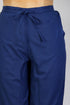 Cambric Cotton Pants In Inky Blue